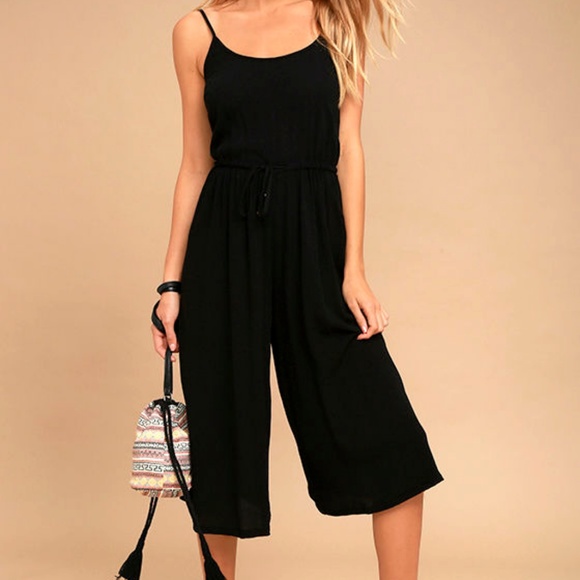 Black Swan Clothing Pants Nwt Black Culotte Jumpsuit Poshmark